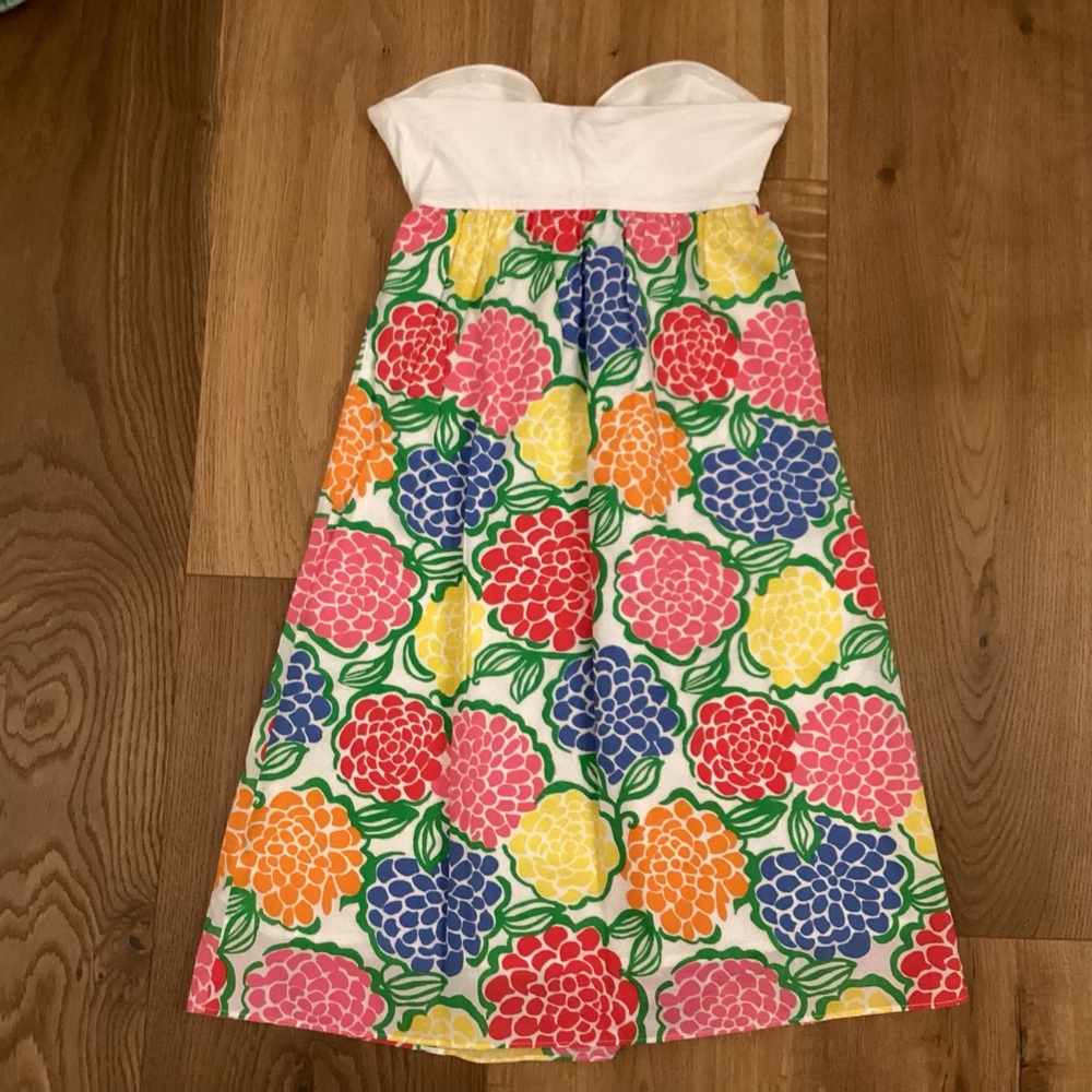 Lilly Pulitzer Dress Minnie Zinny Strapless Dress Pool Coverup - Picture 6 of 9
